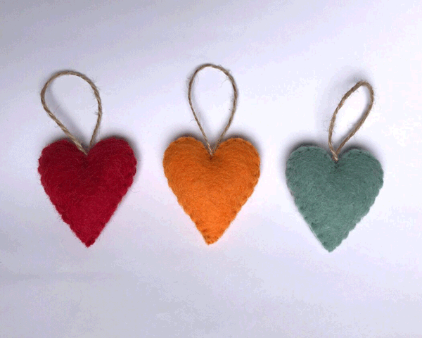 Felt Hearts