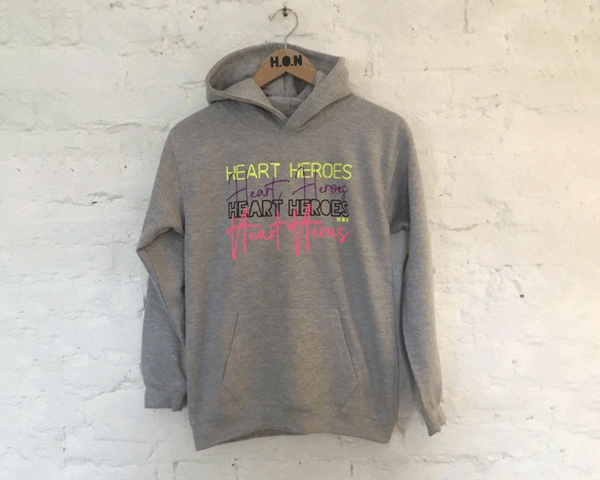 House of Neon – Adult Heart Heroes Hoodies