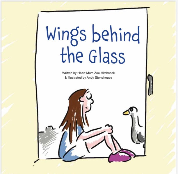 Wings behind the glass